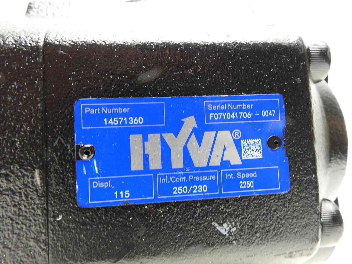 HYVA 14571360 Hydraulic Gear Pump 115L-BI-4H3-4P-20BSP20-250 / 115L-BI-4H3-4P