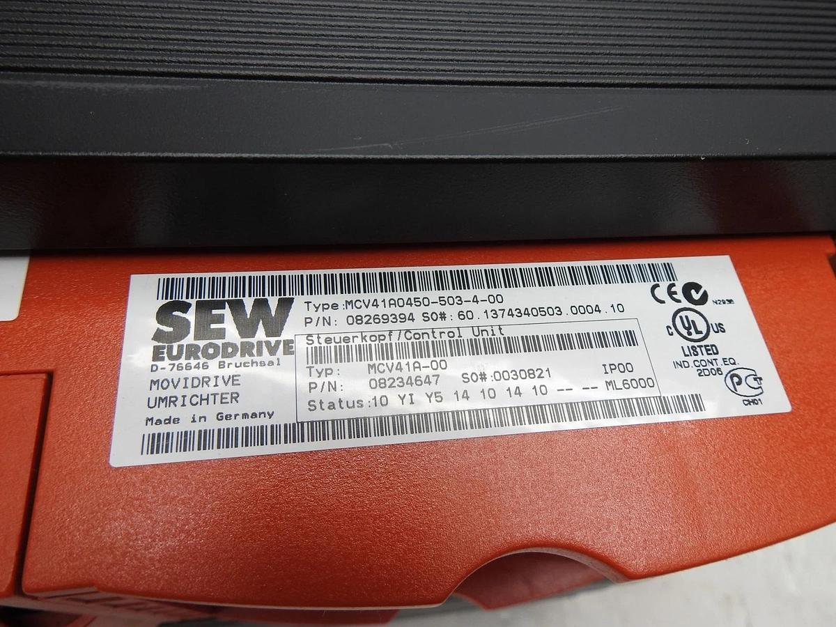 SEW Eurodrive MOVIDRIVE MCV41A0450-503-4-00 w/ MDX60A0450-503 4-00