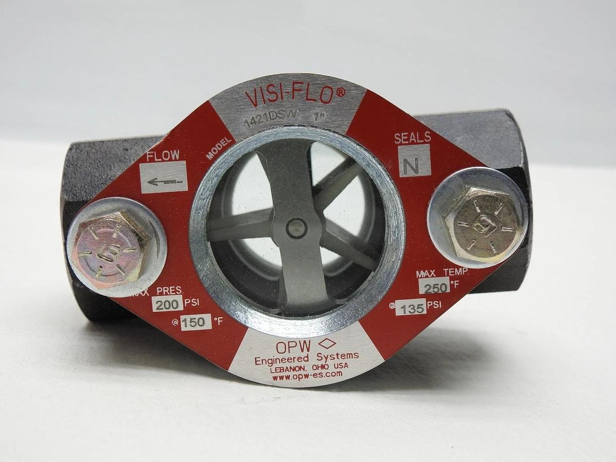OPW 1421DSW-0105, VISI-FLO Sight Flow Indicator 1", 1400 Series - NEW IN BOX!