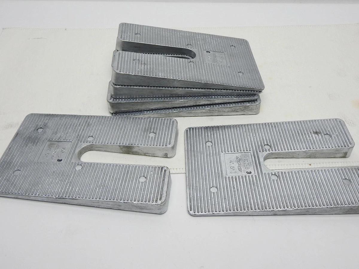 (6/pk) Specialty Products SPC 10783 4" x 6.5" Zinc 5 Degree Axle Shim