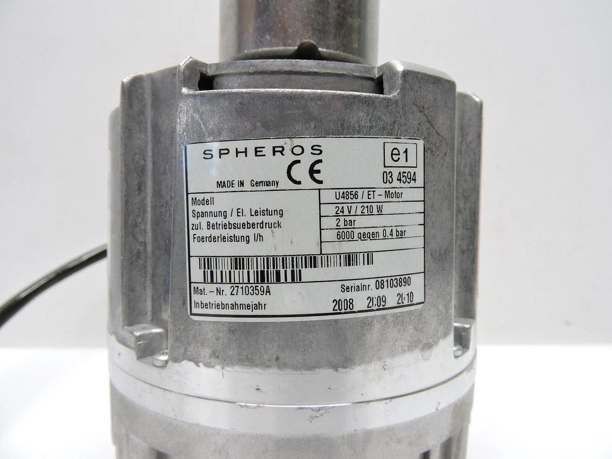 Spheros Aquavent 6000 SC Model: U4856, Motor Replacement Webasto 24V 210W NEW!