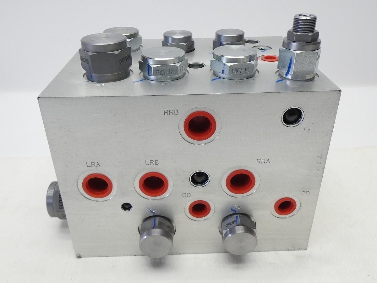 Genie 1276750GT Hydraulic Manifold Traction, 4WD Bucher Hydraulics - OEM NOB NEW
