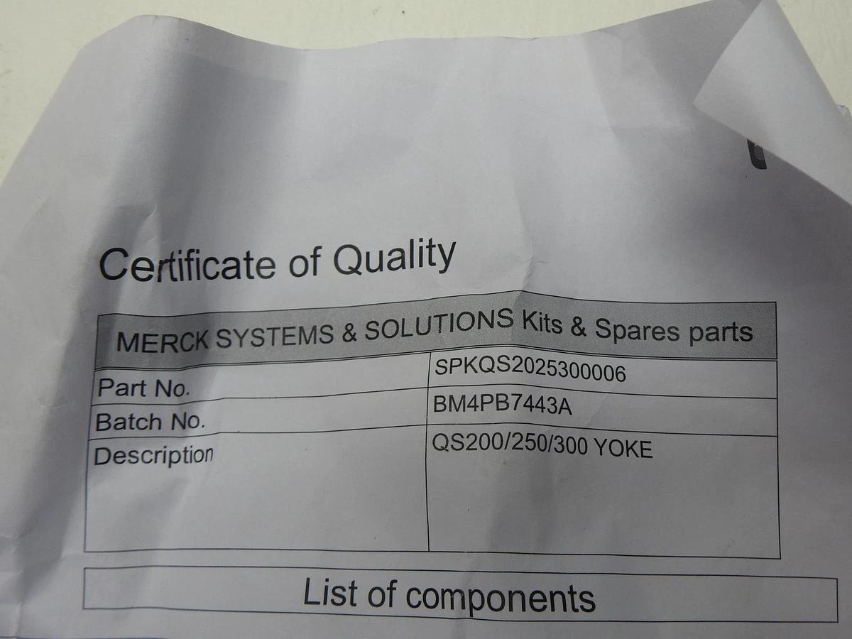 MERCK QS200/250/300 Yoke Replacement SPKQ SPQKS2025300006 NOB NEW