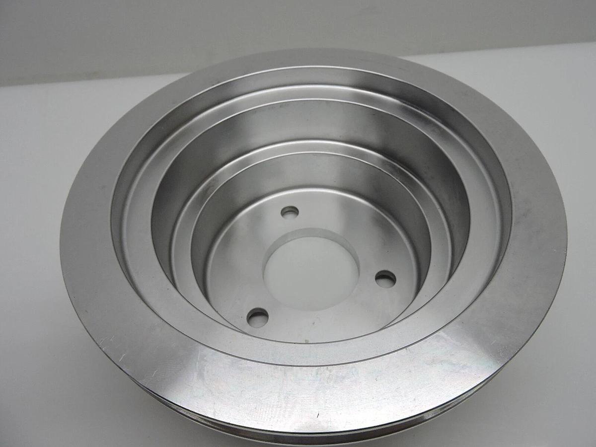 Chevy Big Block Crank Pulley Triple Groove Polished Aluminum For Long Pump S8845