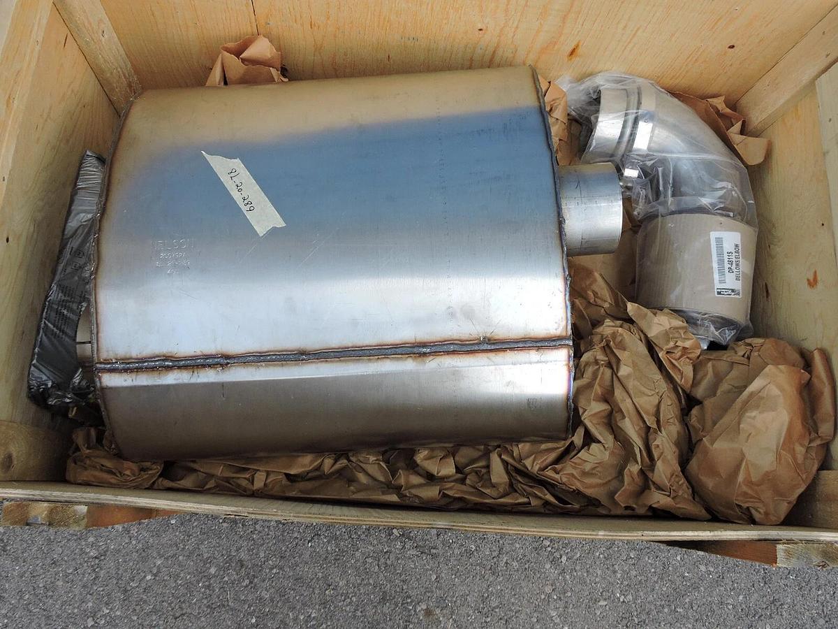 Nelson 200792A 8L-20-289 405 Muffler w/ DP-4811S Elbow for Bus Transit