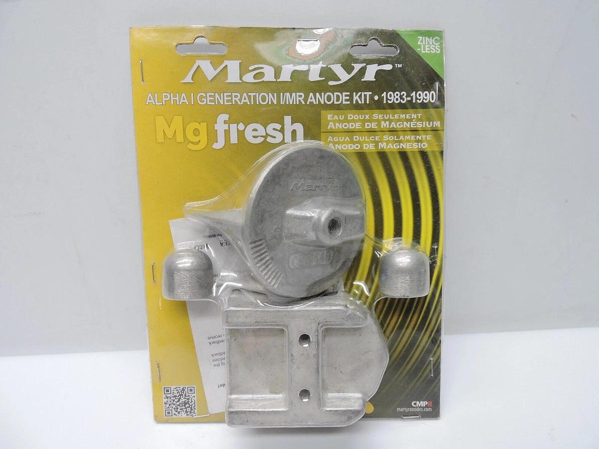 Martyr Anodes CMALPHAGEN1KITM Mercruiser Alpha I Gen I Magnesium Anode Kit NEW!
