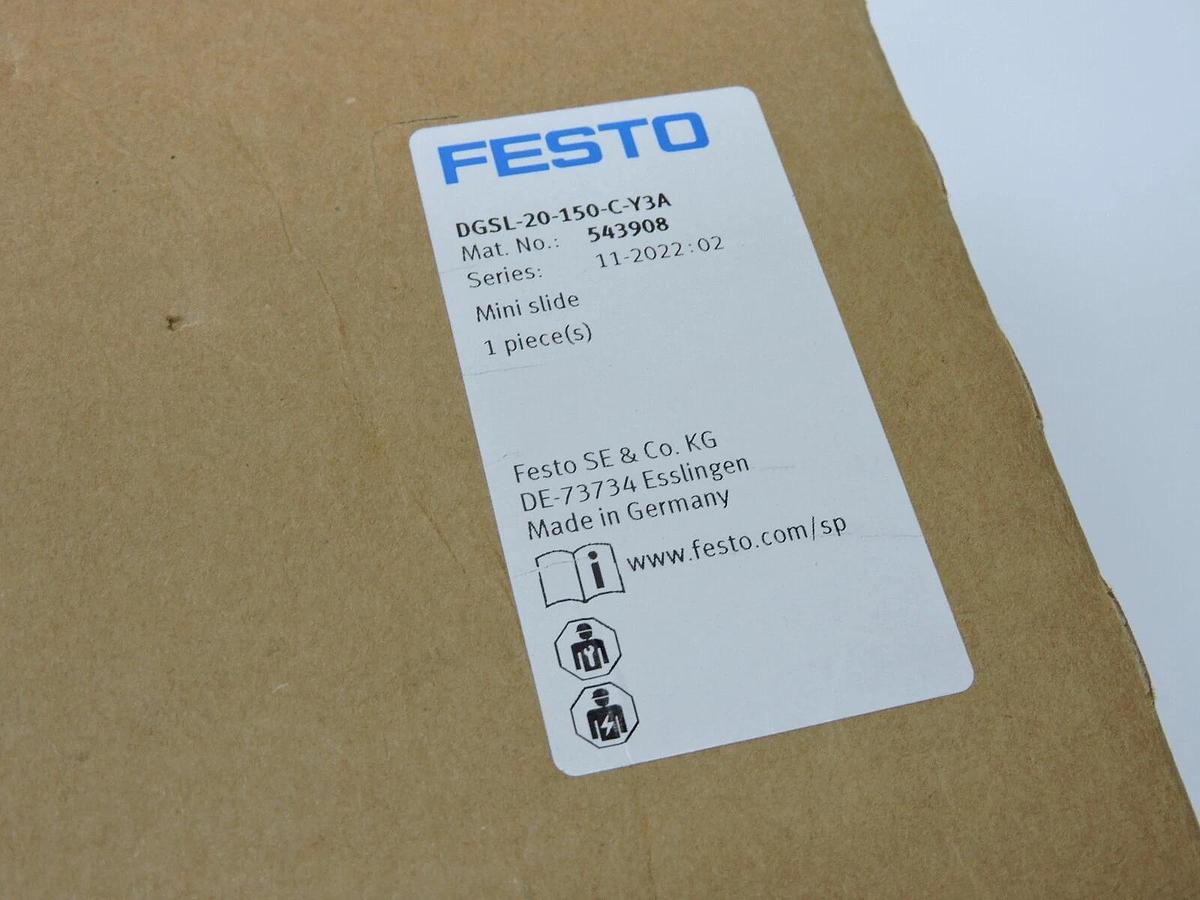 GENUINE! FESTO 543908, DGSL-20-100-C-PA / DGSL 20 100 C PA, mini slide -OEM NEW