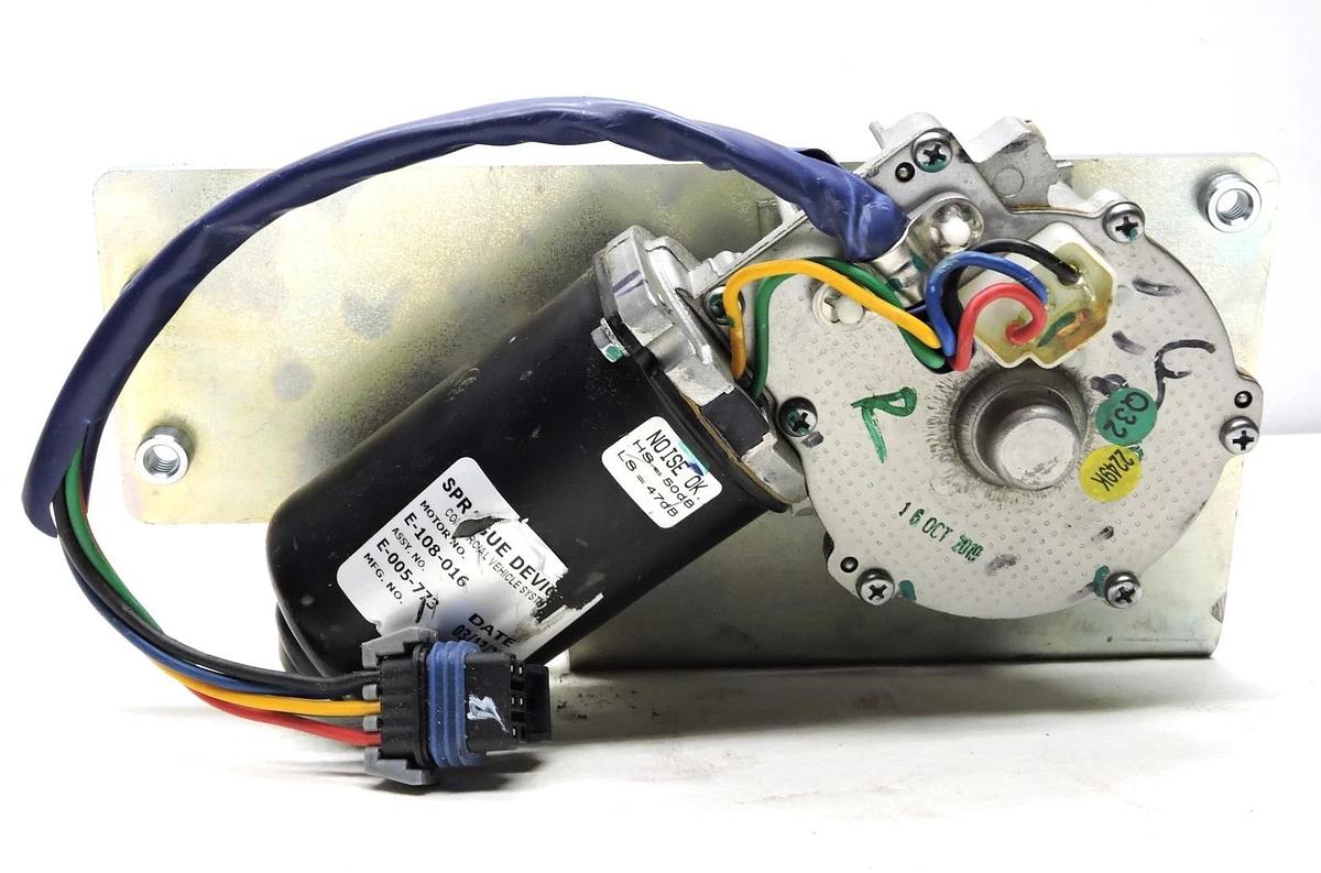 Sprague Kenworth Windshield Wiper Motor w/ Bracket E-108-016 ASSY# E-005-773 NEW