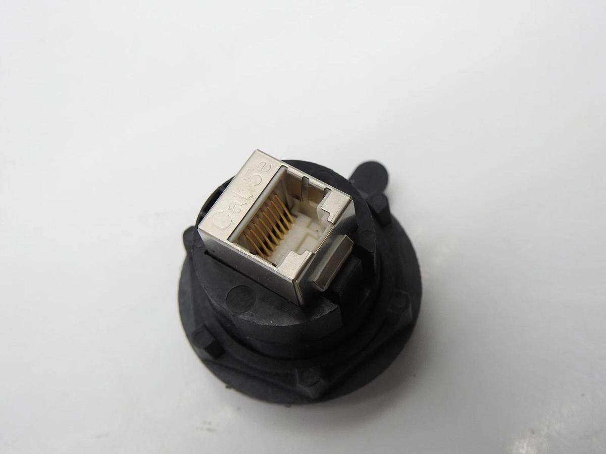 Bulgin PX0833 Panel Mount Modular In Line Connector Cat5e Coupler - NEW!!!