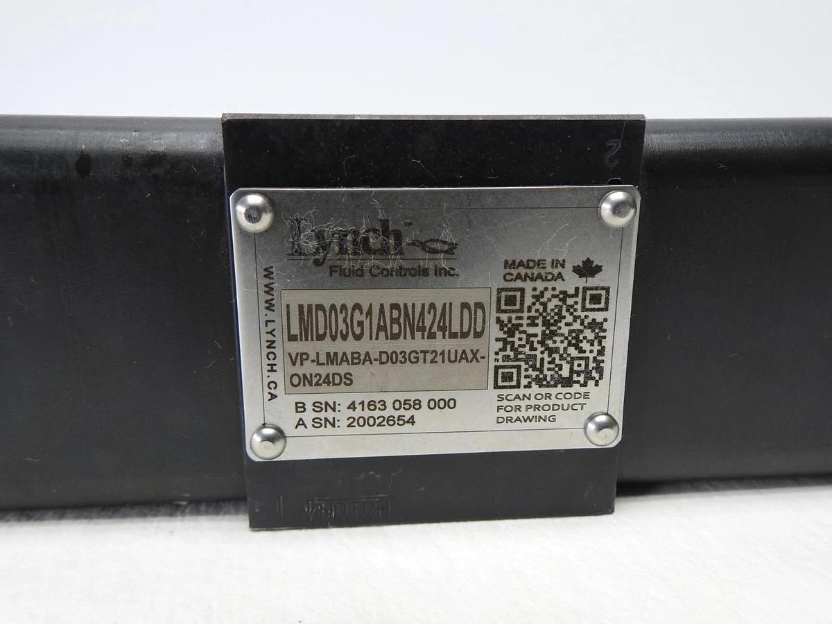 Lynch Fluid Controls LMD03G1ABN424LDD, VP-LMABA-D03GT21UAX-ON24DS - NEW READ DES