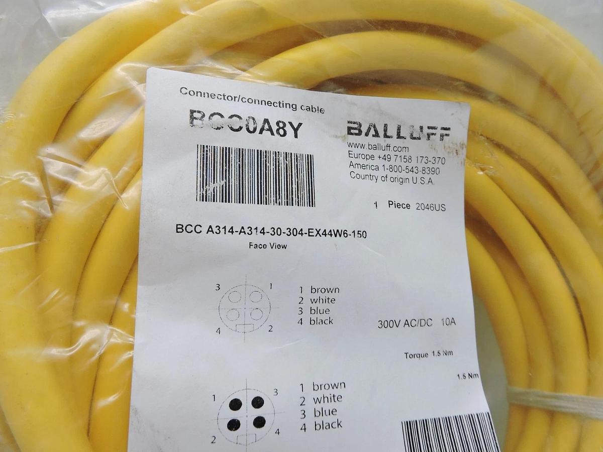 BALLUFF BCC A314-A314-30-304-EX44W6-150 / BCCA314A314303 - NEW!