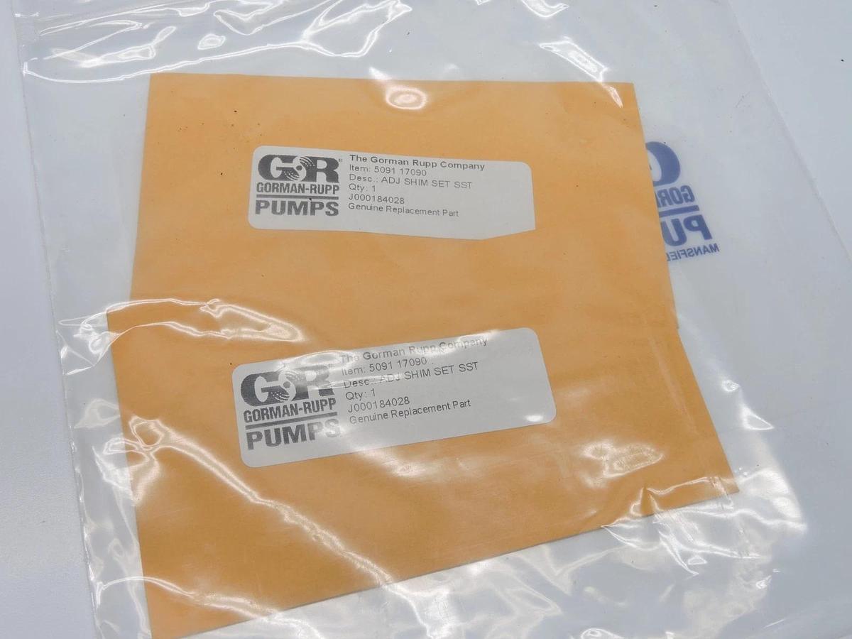 (Lot of 2) - Gorman-Rupp 5091-17090 Stainless Steel Adjustment Shims Set