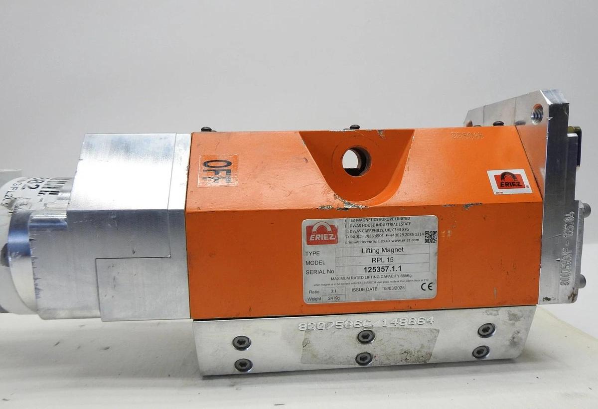 Boart Longyear 8001473 Hydraulic Rotary Actuator Eriez RPL 15 Lifting Magnet 3:1