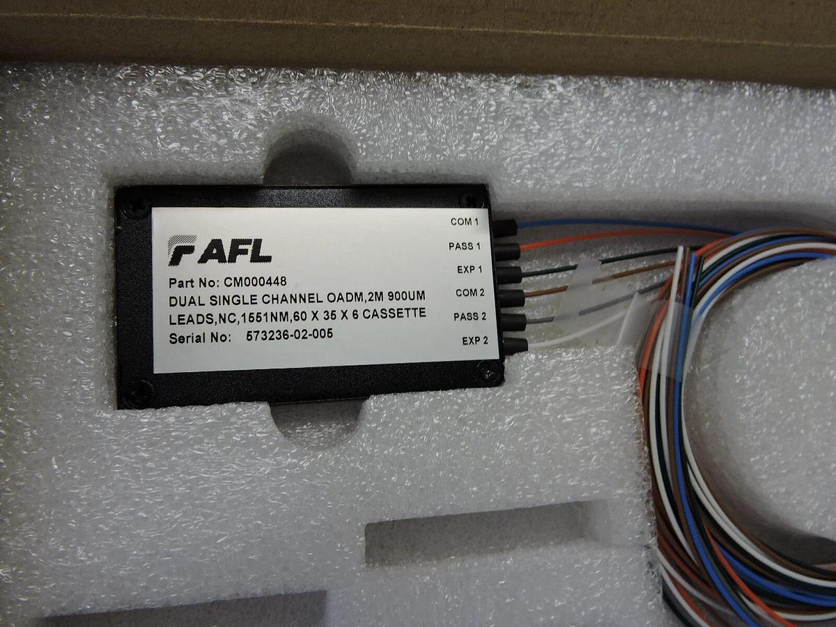 FAFL CM000448 Dual Single Channel OADM 2m, 900u LEADS, 1551NM 60x35x6 Cassette