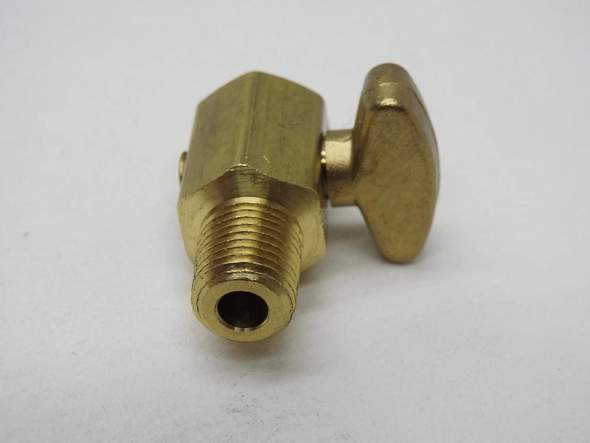 Parker DCR601-4 1/4" Threaded Brass 150 PSI Drain Cock and Shut Off Valve - NEW