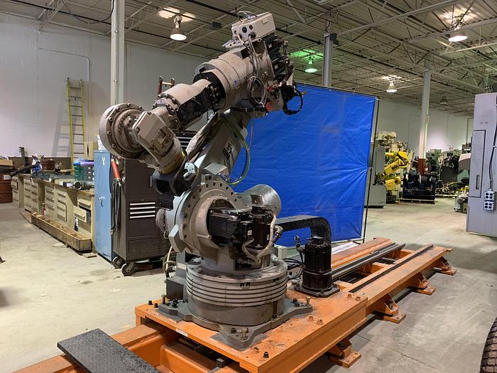 Used MOTOMAN ES200N 6 AXIS CNC ROBOT WITH NX100 CONTROLLER ON 16' 7TH AXIS TRACK