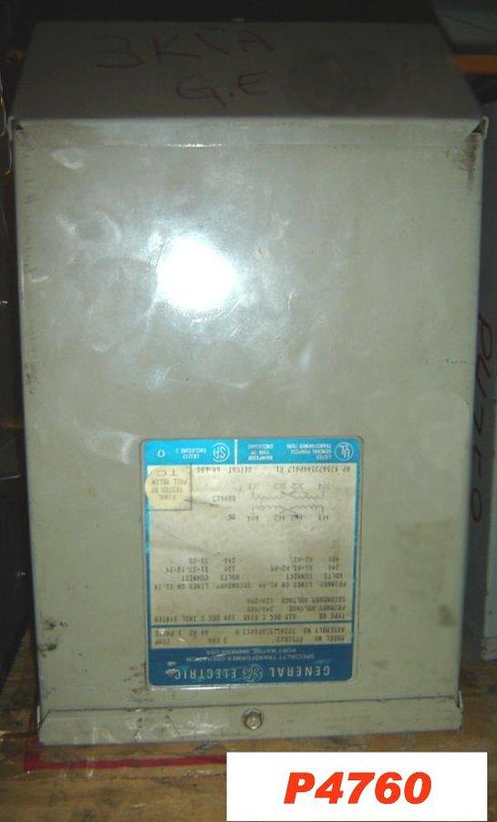Used GE 3 KVA General Purpose Transformer