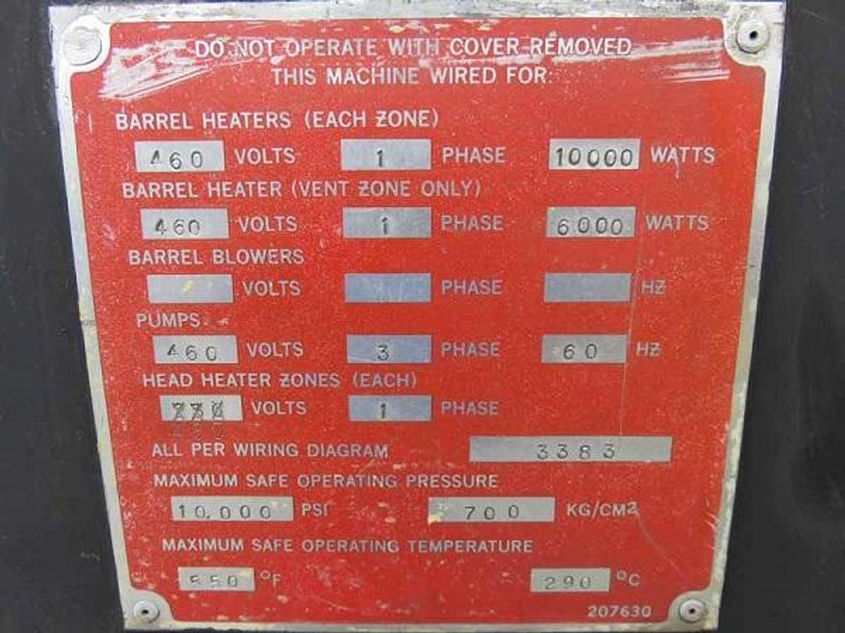 Used 3.5" Davis Standard Extruder 30:1 L/D