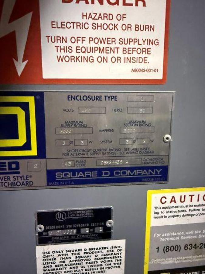 Used Square D Switchboard