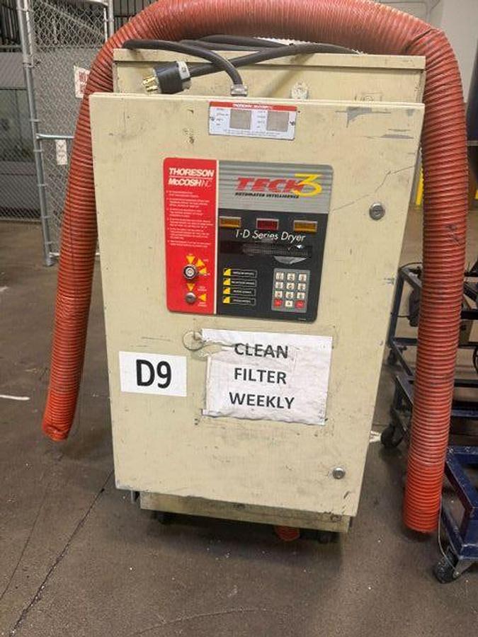 Used Thoreson McCosh TD40R Dryer w/240 lb. Insulated Hopper