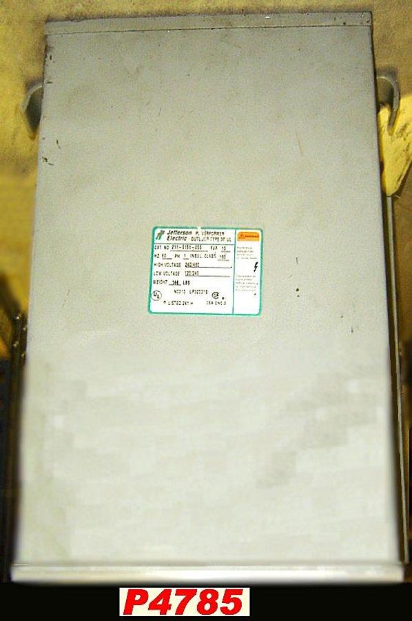 Used Jefferson Electric 10 KVA GP Transformer