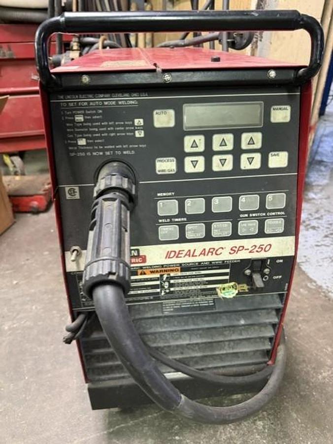 Used Lincoln Idealarc SP-250 MIG Welder on Cart