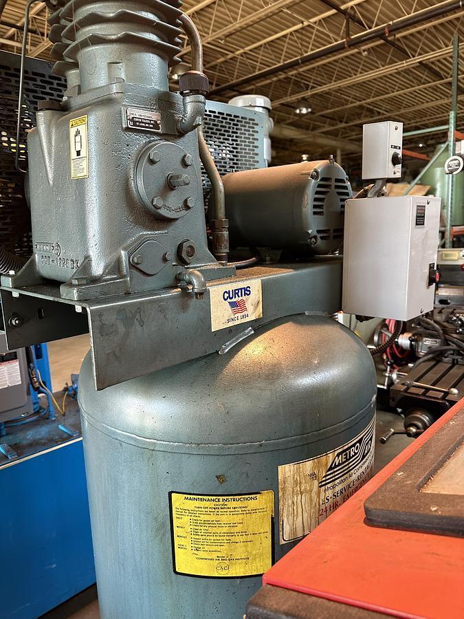 Used Curtis 5 HP Vertical Air Compressor