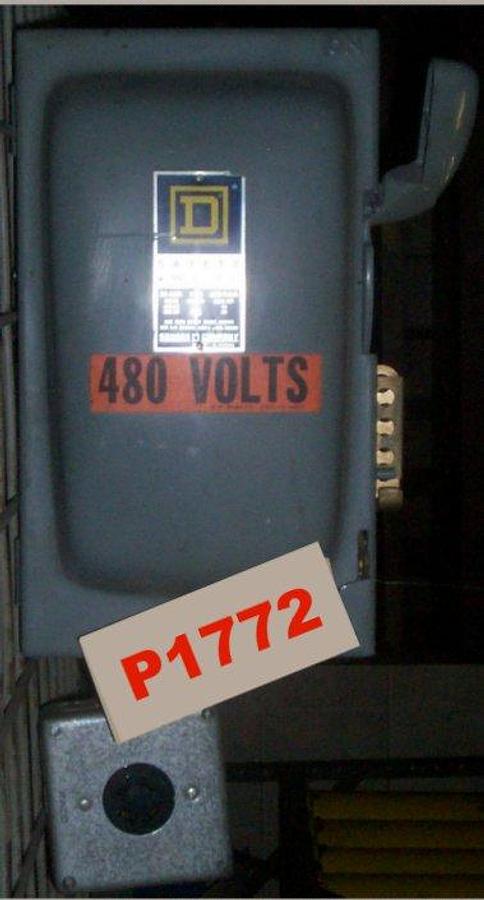 Used SQUARE D 30AMP 600VAC 3PH 5STD.HP/15MAX