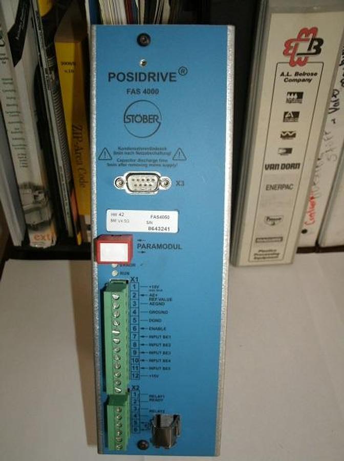 Used Stober FAS4050 Posidrive Freq. Inverter