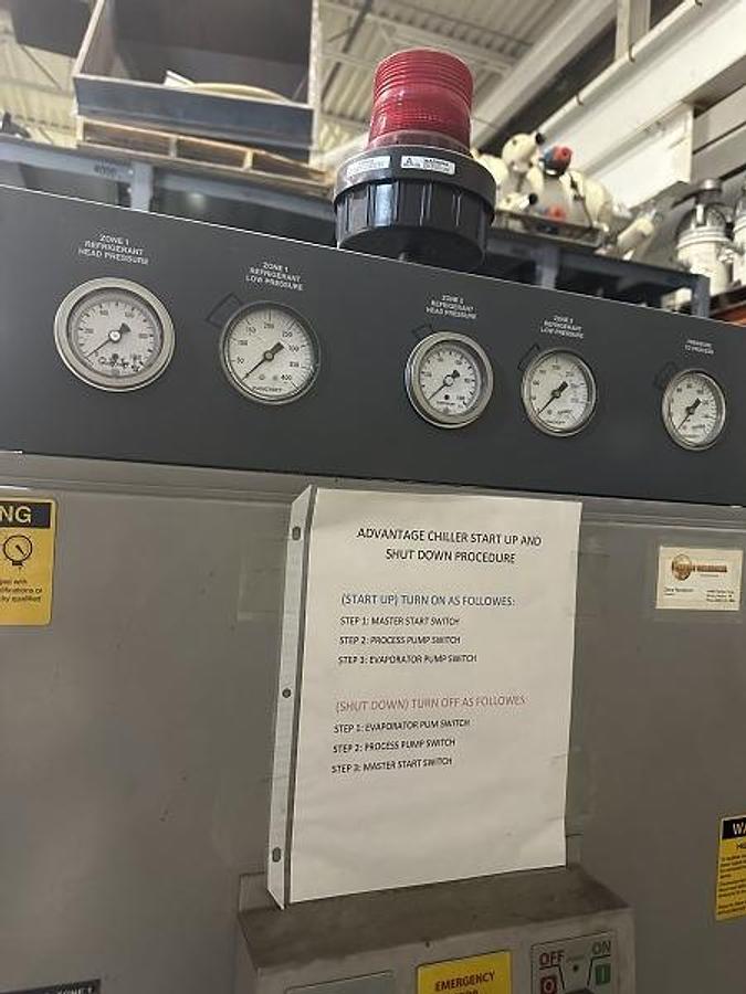 Used Advantage Dual Zone 15 Ton Titan Chiller w/450 gal. poly tank & lid