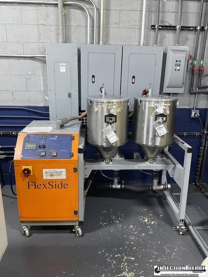Used Motan Luxor Flex Side Dryer w/2 hoppers on cart