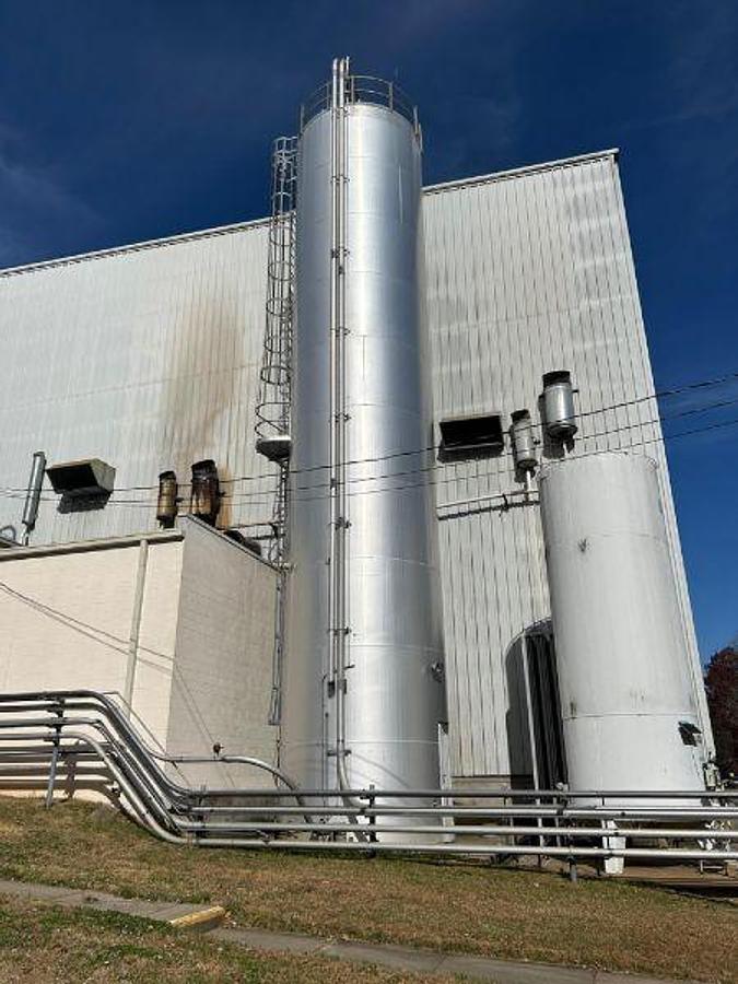 Used Columbia Tec Tank Welded Aluminum Silo - 12' x 60'