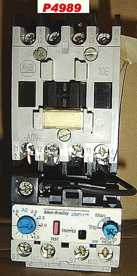 Used ALLEN BRADLEY CONTACTOR WITH OVERLOAD