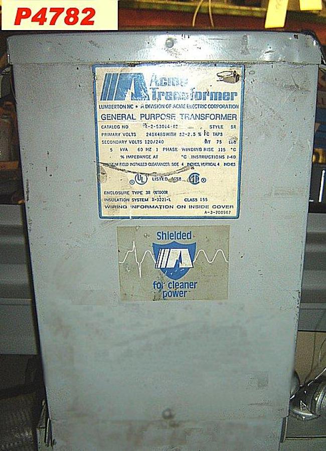 Used Acme 5 KVA General Purpose Transformer