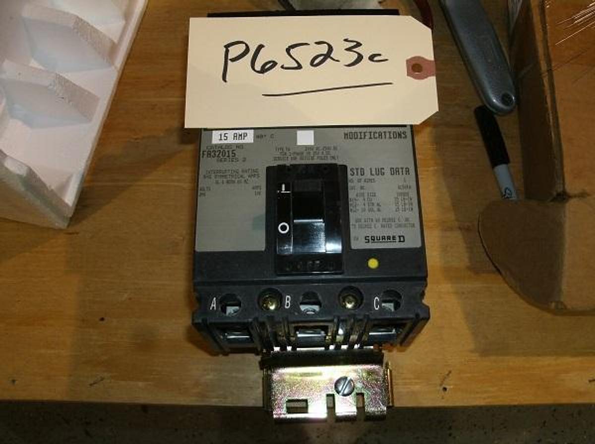 Used Square D 15 AMP Circuit Breaker  240V