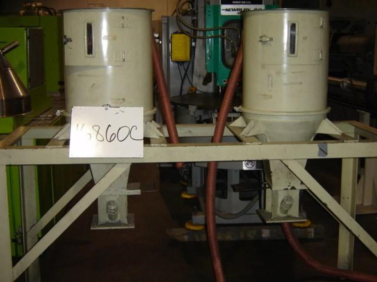 Used 2) 75 lb. Hoppers on stand