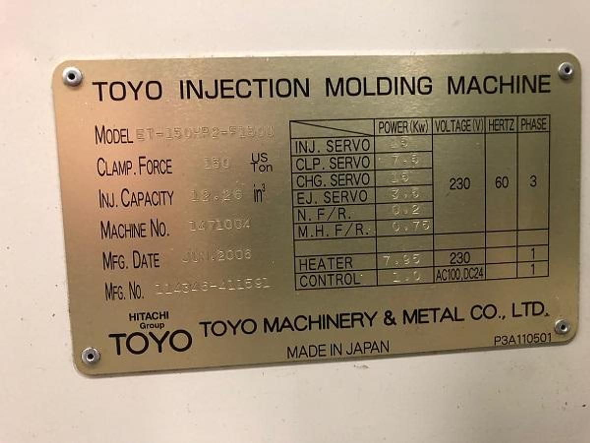 Used 150 Ton Toyo Rotary Molding Machine