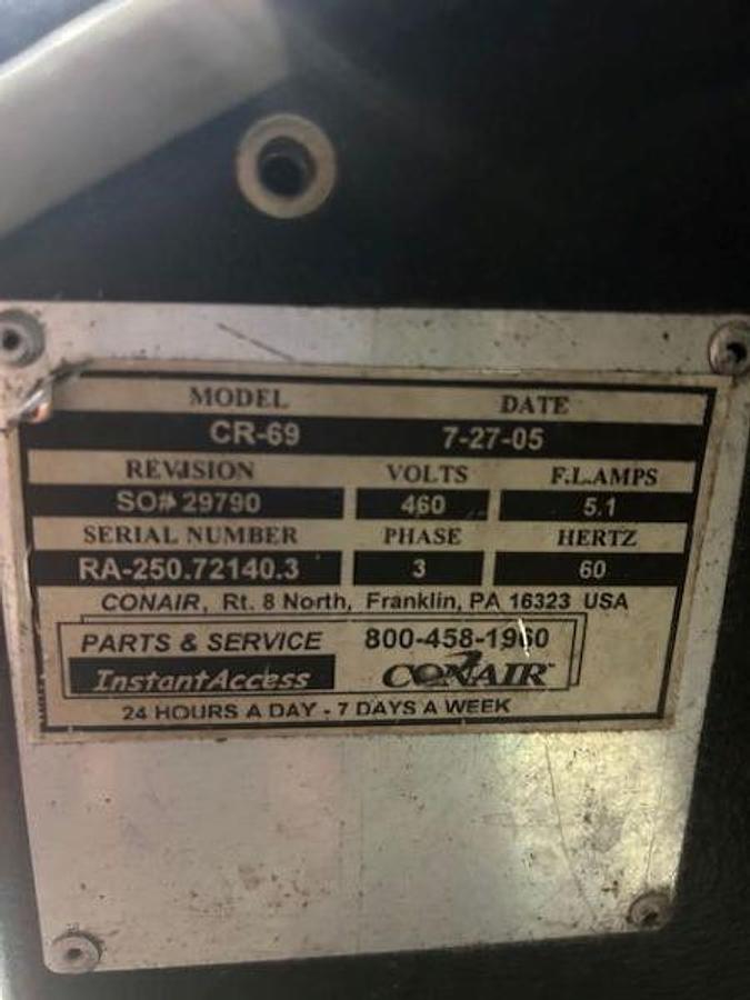 Used Conair CR-69 Granulator