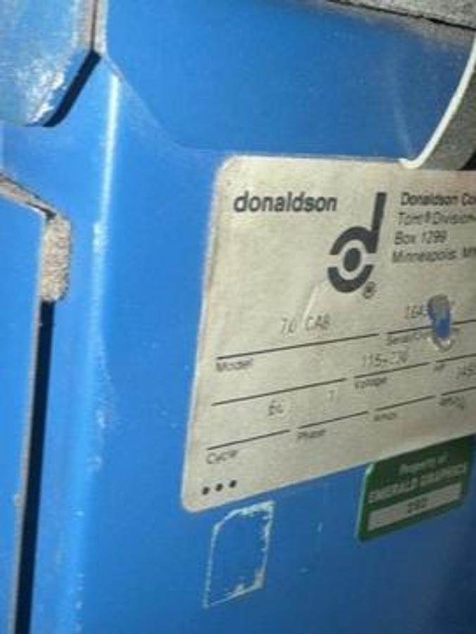 Used Torit Donaldson Cabinet Dust Collector