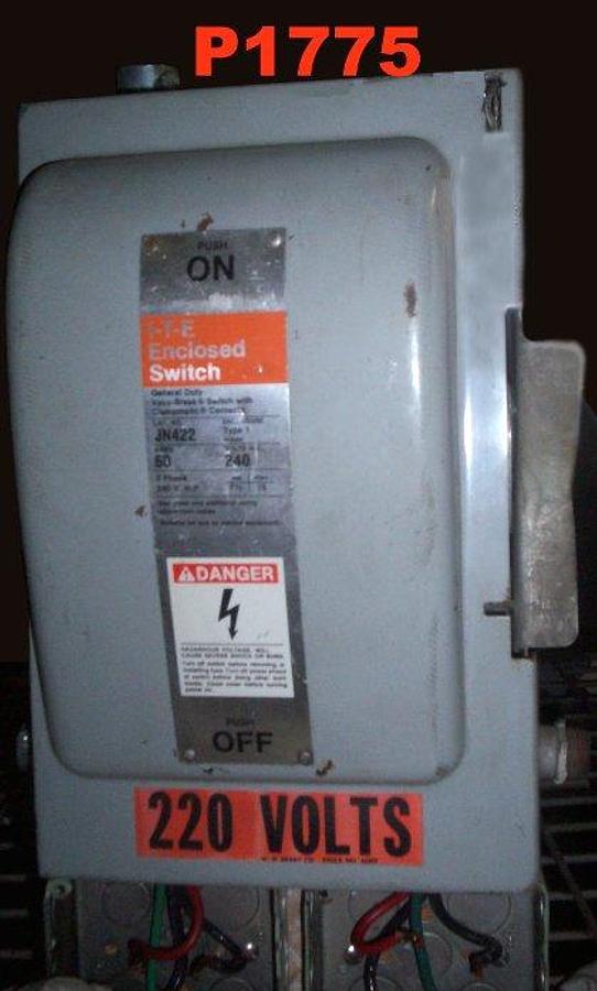Used ITE CAT#JN422 60AMP 240VAC 3PH 7.5STD.HP