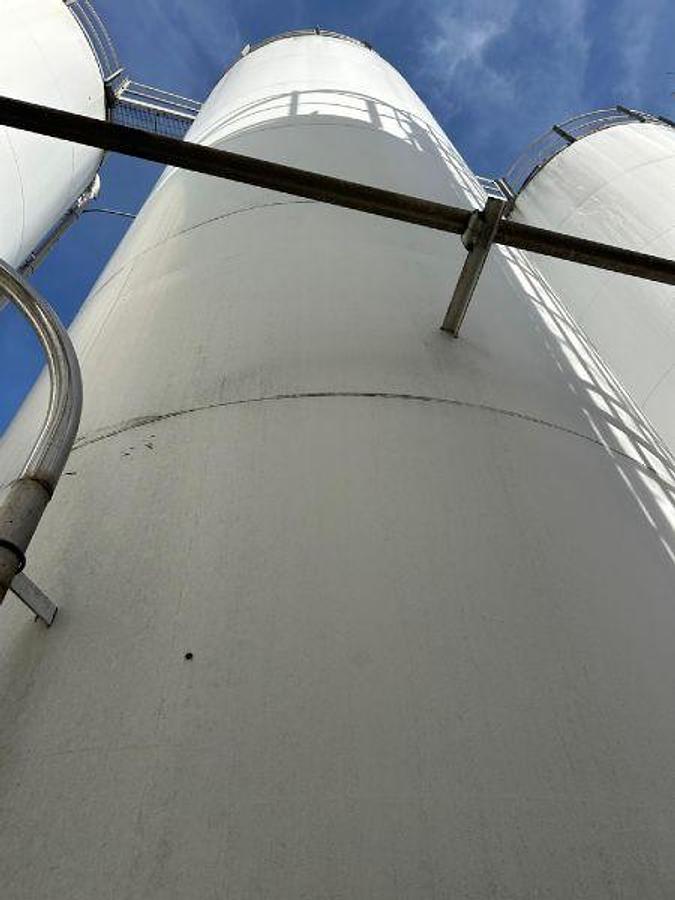 Used 3) Columbia Tec Tank Welded Carbon Steel Silos - 12' x 43'