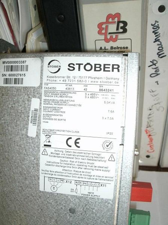 Used Stober FAS4050 Posidrive Freq. Inverter