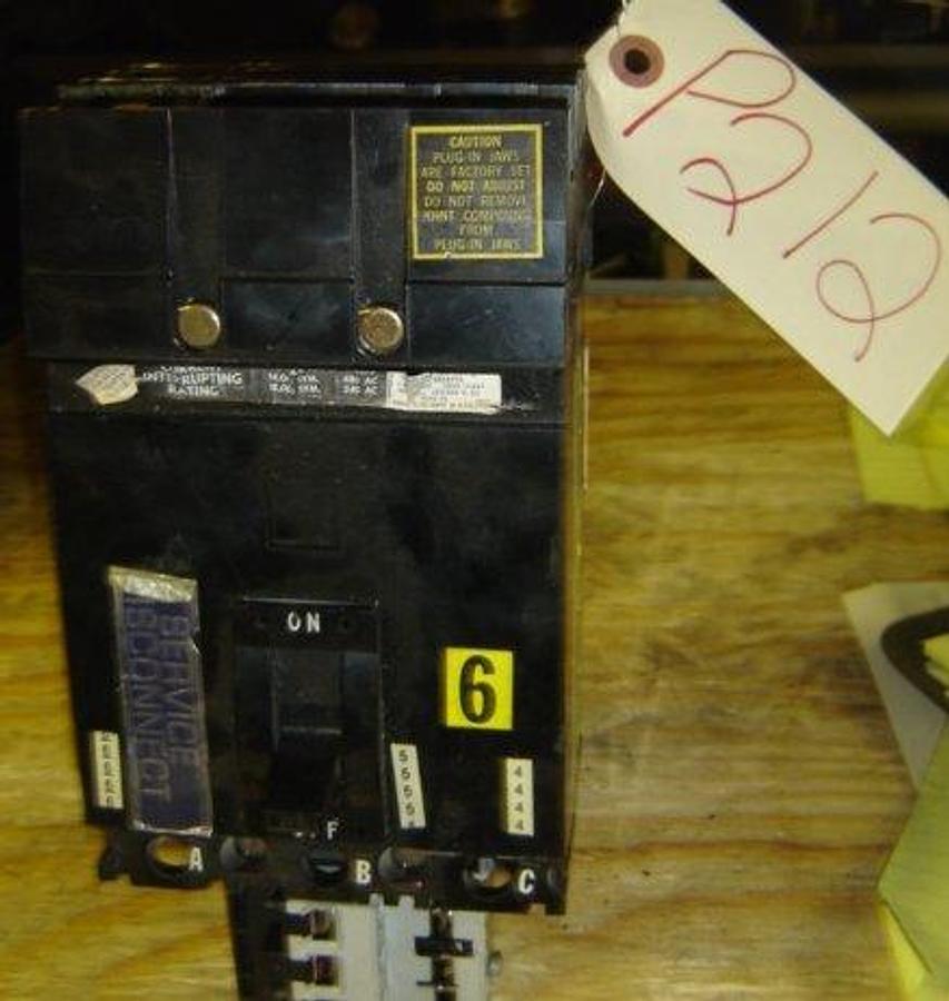 Used SquareD Cat.FA-34030 30A 3pole CircuitBr