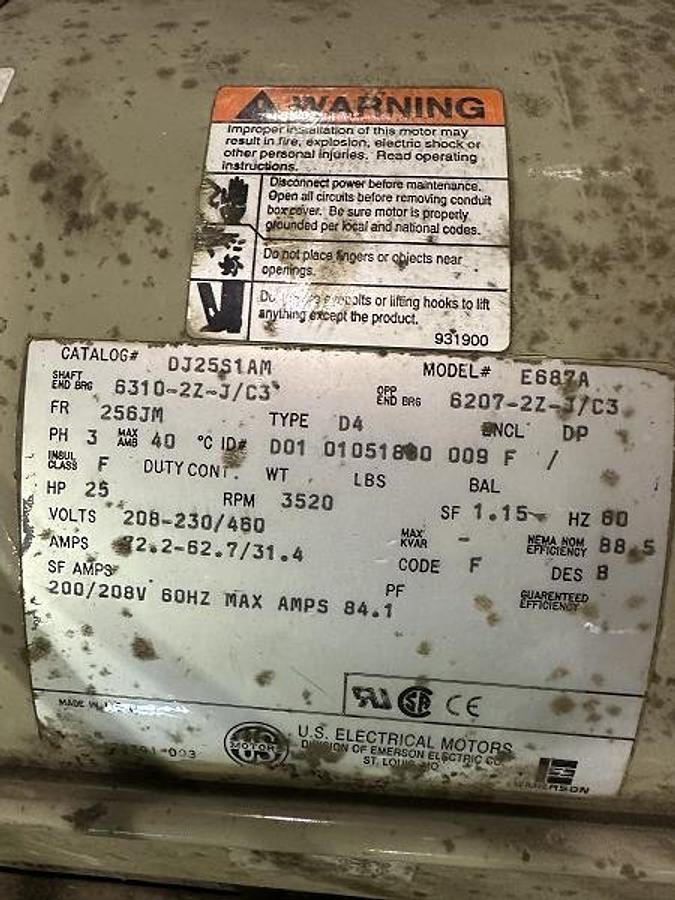 Used Dry Coolers 30 Ton WC Chiller w/Conair PT1400 Pump Tank