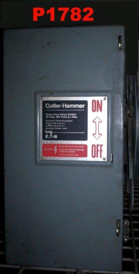 Used CUTLER-HAMMER 30AMP 600VAC 3PH 15HP