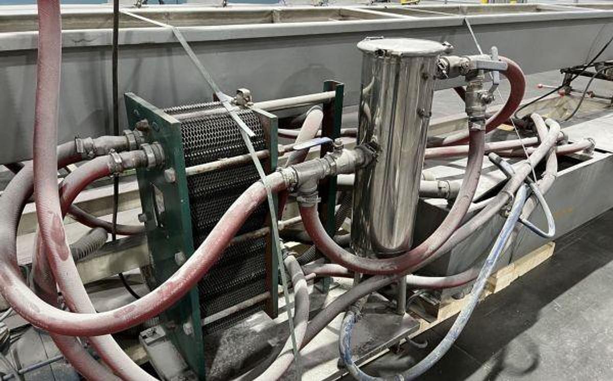 Used Kiwex Vacuum Cooling Trough
