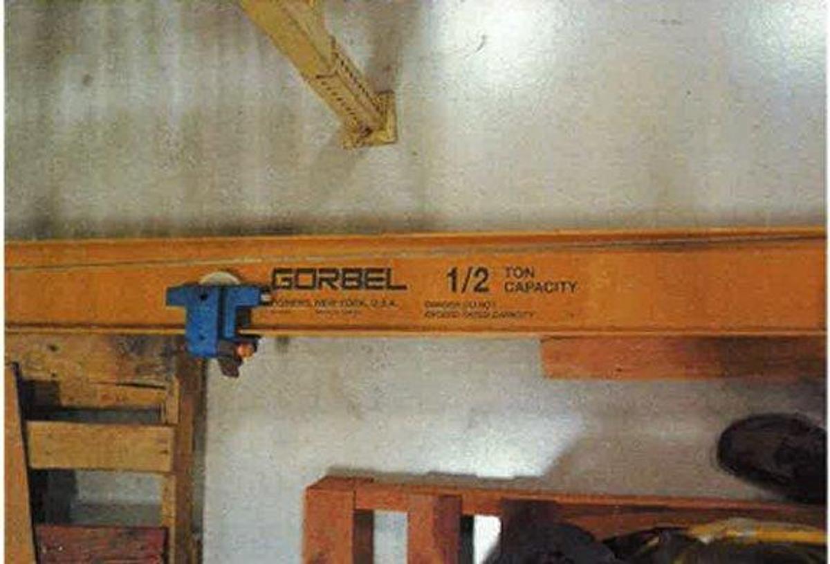 Used Gorbel 1/2 Ton Jib Crane