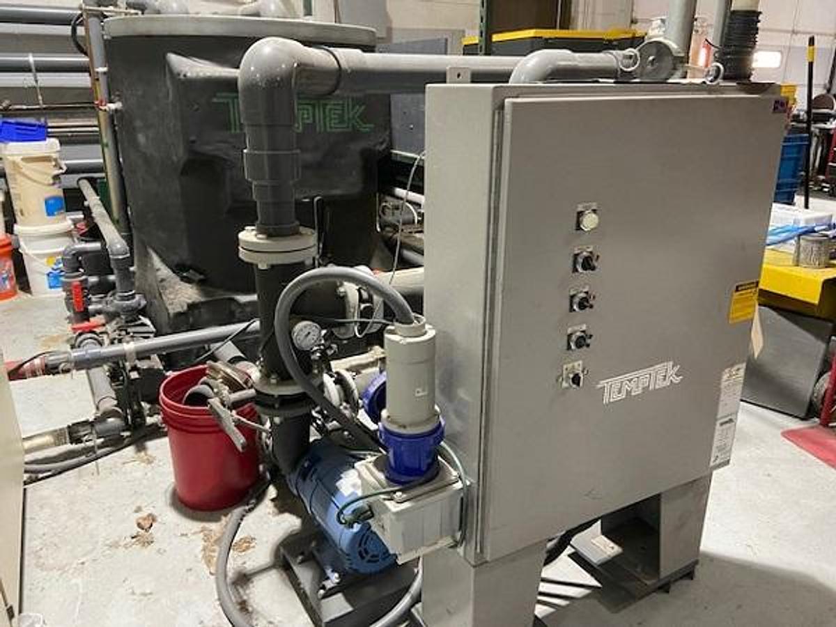 Used Temptek 45 Ton Tower Cell System
w/Tower, pump tank station & water treatment system