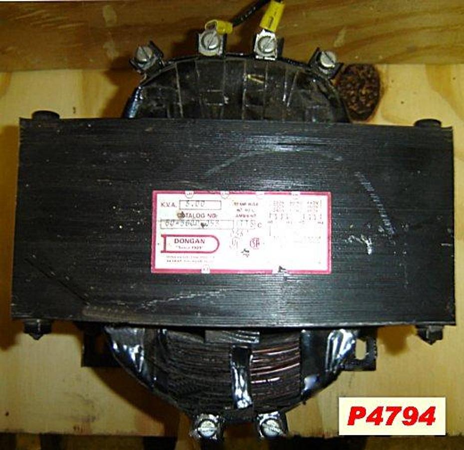 Used Dongan 3 KVA Control Transformer