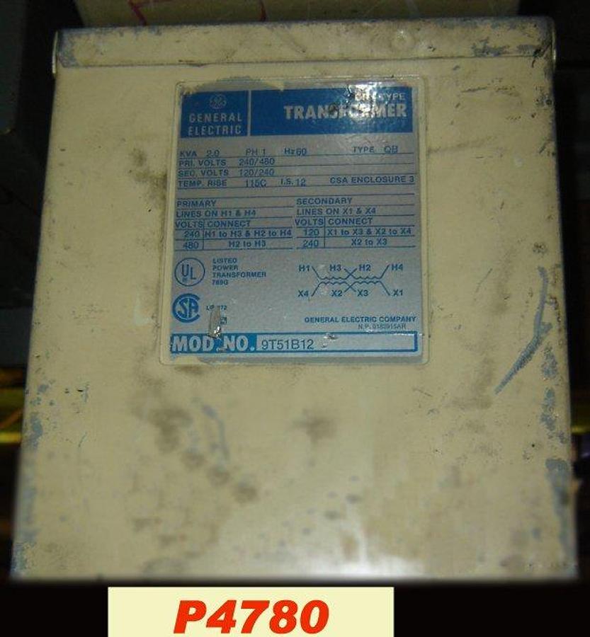 Used GE 2 KVA Gen. Purpose Transformer